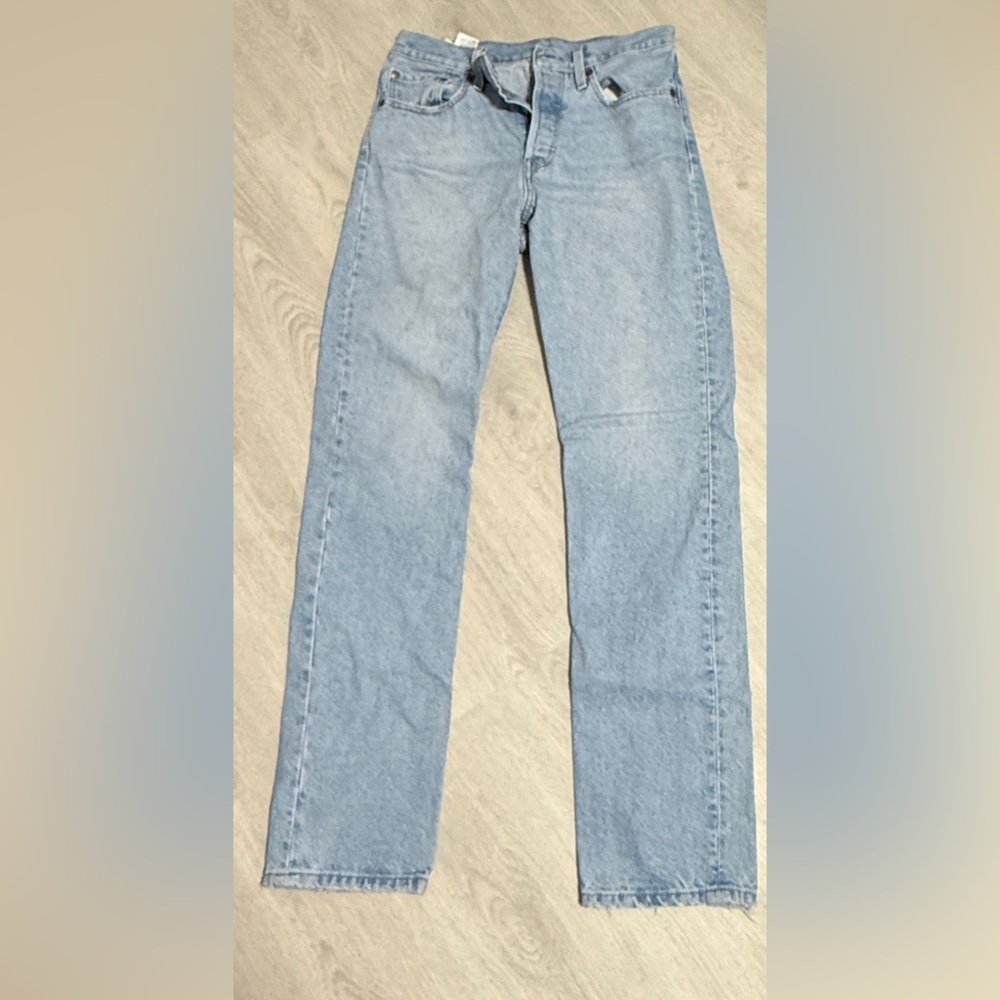 Levi's 501 light blue jeans